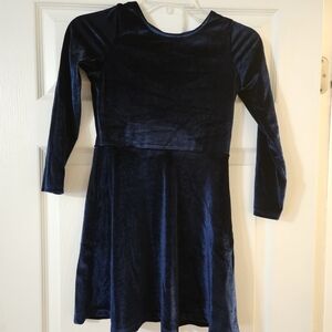 Carter's Midnight Blue Velvet Dress